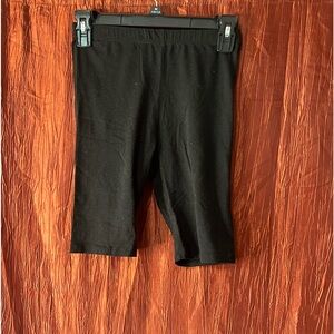 Women’s black biker shorts
